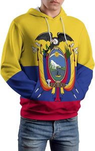 Otoño nuevos hombres de alta calidad sudaderas con capucha y sudaderas pulóver Casual suelto ajuste múltiples bolsillos estampado patrón cuello con capucha - Product Image 3