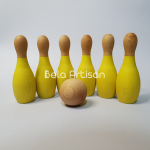 2025 Bela Artisan Handcrafted Wooden Pin Balls Game Juguetes clásicos Comercio al por mayor para rango de edad 5 a 7 años - Product Image 2