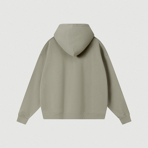 Personalizado bordado 400 GSM algodón Sudadera con capucha unisex diseñador peso pesado boxy Terry gota hombro sin cuerda hombres sudaderas con capucha de gran tamaño - Product Image 5