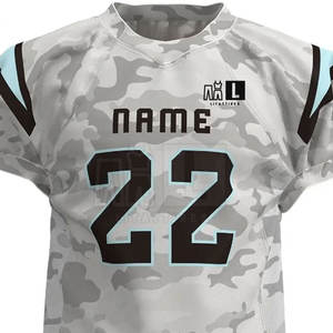 Uniformes de fútbol americano de poliéster transpirable Uniforme de fútbol americano de sarga de aparejos personalizados - Product Image 6