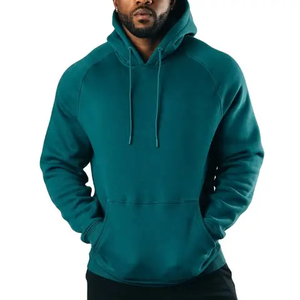 Tissu personnalisé hommes sweats à capuche coton vierge coupe décontractée sweat à capuche impression gaufrage logo pour hommes - Product Image 1