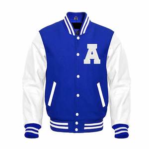 Vente en gros bombardier de baseball personnalisé manteau universitaire extérieur broderie streetwear vêtements vêtement letterman vestes d'hiver - Product Image 2