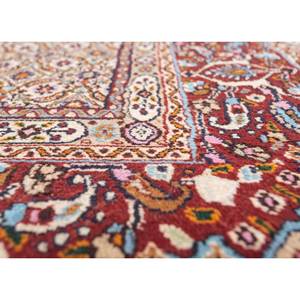 Aalam Hand Knotted <b>Wool</b> Rugs <b>Red</b> & Orange Floral & Abstract Pattern 9x12 Rectangle for Home Entryway Teen Model Pae-5649 - Product Image 3