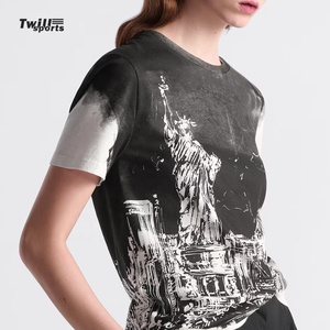 T-shirts Femme Respirants Éco-responsables Vagues Estivales 2026 en Fibre de Bambou 100% Toile, Fabrication Américaine, Vente en Gros - Product Image 3