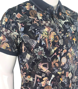 Conception personnalisée de haute qualité du fournisseur BD pour chemise nouveau Style à la mode motif solide impression numérique manches courtes 100% coton - Product Image 3
