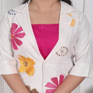 Conjunto de Kurta/Kurti de Algodón Estampado de Estilo Vintage de Secado Rápido para Bebés/Niños Pequeños, Unisex, para Invierno/Verano, Corte Regular, de Kingsa Textile - Product Image 1