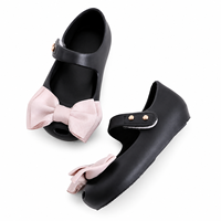 Sandales Princesse pour Enfants Sweet Academy avec Nœud, Bout Ouvert, Design Plat, Semelle Souple en PVC pour Filles
