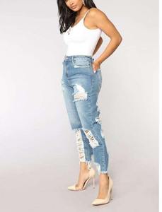 Wholesale <b>Women</b> High Waist Slim Straight <b>Jeans</b> Winter Comfort Custom Logo OEM Service 2025 Trendy <b>Women's</b> Denim Pants OEM - Product Image 3