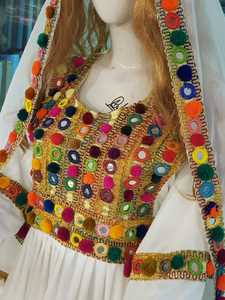 ชุดเดรสวินเทจอัฟกานิสถานราคาต่อรองได้ชุดเดรสสไตล์วินเทจผ้ากำมะหยี่มีสีและดีไซน์ตามสั่ง - Product Image 6