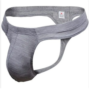 Top Trending Glossy Men Imitación de piel sintética Ropa interior Sexy Boxer Briefs Transpirable Suave Cintura baja U Bolsa convexa a granel - Product Image 5