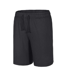 Pantalones cortos de algodón 100% para hombres de talla grande, aspecto de playa informal de verano con logotipo personalizado, patrón sólido teñido liso, pantalones cortos en blanco OEM - Product Image 1
