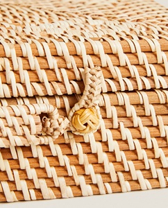 Bagages en rotin fabriqués à la main pour enfants sac à main en osier Boho valise en diamant pour pique-nique cadeau d'anniversaire pour enfants fabriqué au Vietnam - Product Image 4