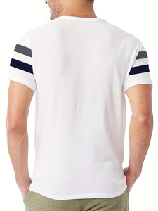 Fabricante directo 100% algodón camisetas de los hombres de calidad superior y duradero para uso al aire libre 260 gramos peso de la tela - Product Image 2