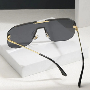 Unisex <b>Vintage</b> Rimless <b>Sunglasses</b> for <b>Men</b> and Women - Assorted Colors - Product Image 2