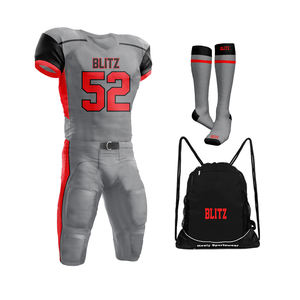 Wholesale Retro American <b>Football</b> Wear High Quality Men's Team Rugby Uniform Short <b>Sleeve</b> Breathable Printed Set with Bags <b>Socks</b> - Product Image 3