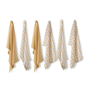 Torchons de cuisine en coton recyclé personnalisé à rectangle élevé torchon jetable à usage domestique imprimé teint en couleur unie multi-usages - Product Image 2