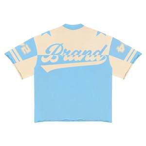 เสื้อยืดผ้าคอตตอนโอเวอร์ไซส์ผ้าคอตตอนทรงโอเวอร์ไซส์ผ้าคอตตอนทรงโอเวอร์ไซส์ออกแบบโลโก้ได้ตามต้องการ - Product Image 4