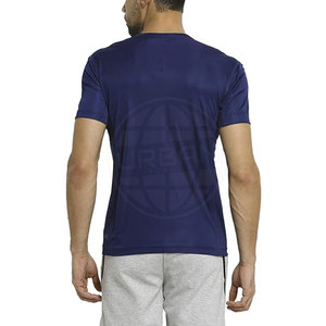 T-shirt coupe sèche personnalisé pour les sports d'équipe tissu tricoté 100% coton à séchage rapide avec logo imprimé - Product Image 2