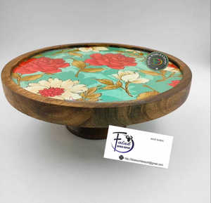 Juego de herramientas y soporte para pastel de madera natural hecho a mano para bodas, fiestas y decoración del hogar, exhibición de postres de madera ecológica de FWE - Product Image 5