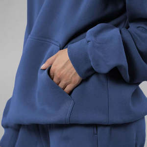 Sweat à capuche pour homme en coton biologique avec poches en polaire Pull pour homme Sweat à capuche unisexe surdimensionné Sweat-shirt personnalisé avec capuche - Product Image 5