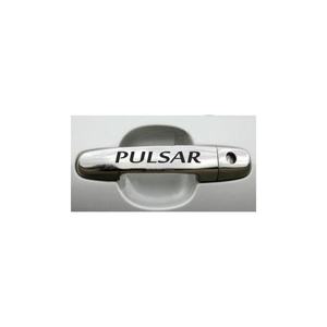 Nissan Pulsar <b>Car</b> Stickers-Black Door Handle Rim Sticker <b>Decal</b> 10x1.5 cm 10 Piece Set - Product Image 1