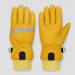 Gants de pompier courts Elke en cuir pleine fleur Elk Grain, paume en cuir de vachette pleine fleur, membrane Porelle EN 659 - Product Image 3