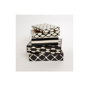 กล่องใส่เครื่องประดับทรงสี่เหลี่ยมผืนผ้าสไตล์โมเดิร์น ประดับด้วยงานฝังกระดูก เป็นมิตรกับสิ่งแวดล้อม ผลิตด้วยมือ พร้อมตัวเลือกปรับแต่งได้ เหมาะสำหรับห้องนอนหรือโต๊ะเครื่องแป้ง - Product Image 4