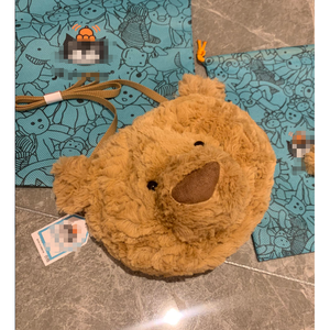 Hot Jelly Cat High Quality Cotton Plush Crossbody <b>Bag</b> West Highland Bull Horn Cute Backpack Unisex Birthday Christmas <b>Gift</b> - Product Image 4