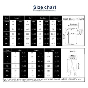 Ensembles de vêtements de sport de rue Hip Hop pour hommes T-shirt et pantalon à col rond respirant 100% coton Vêtements de sport d'été à la mode Vêtements pour hommes - Product Image 6