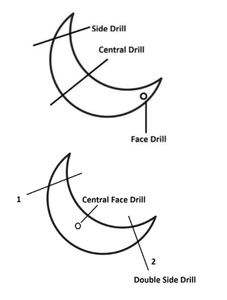 Pierre précieuse arc-en-ciel naturelle Labradorite sculptée forme de lune Briolette 8x12mm pour bijoux perles de croissant de lune - Product Image 4