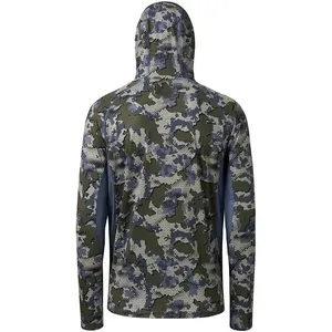 Sudadera con Capucha de Pesca para Hombre, Camuflaje, UPF 50, Manga Larga, Secado Rápido, Poliéster, Protección Solar - Product Image 2
