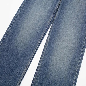 กางเกงยีนส์ขาตรงสำหรับผู้หญิงกางเกงยีนส์เอวสูงสำหรับผู้หญิงดีไซน์ล่าสุดออกแบบได้ตามต้องการ - Product Image 3