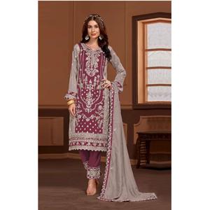 Fournisseur en gros, nouvelle arrivage de vêtements pakistanais, ensemble de costumes Salwar Kameez pour tenue occasionnelle élégante de fête de mariage au meilleur prix - Product Image 1