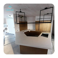 Plateau de table moderne en acrylique massif fabriqué en Chine, grande dalle pour salle à manger, chambre ou coiffeuse