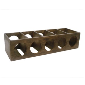 Wooden Showcase Display Black Colored Decorative Beer Bottles Stand Set Handmade Wooden Wine <b>Rack</b> - Product Image 5