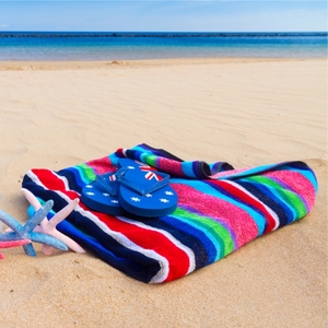 Fabricante EN LA India Superdry Diseño personalizado Polka Dot Impreso Toallas de playa Golf Toallas DE PLAYA DE LA India - Product Image 5