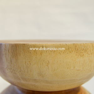 Tabouret rond en bois de suar fait à la main, tabouret décoratif en bois de suar, bois naturel massif pour la décoration de la maison - Product Image 5