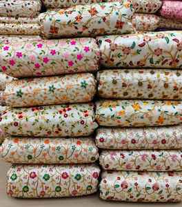 100% Pure Dupion Silk Jacquard <b>Fabric</b> Rich Texture Lustrous Finish for Bridal Gowns Home Decor Garments Custom Colors Available - Product Image 3