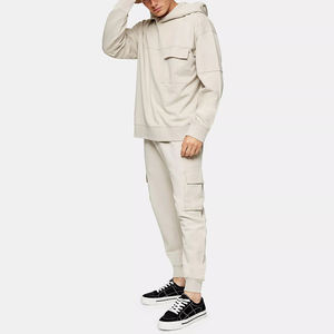 Design personnalisé Hommes Casual Cargo Survêtement en vrac Vente de gros Comprend un sweat à capuche uni et Jogger Maternité Caractéristique 2 Pièces Ensemble - Product Image 1