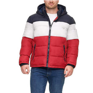 Veste matelassée pour homme 100% nylon, veste matelassée chaude d'hiver, logo personnalisé, manteaux d'hiver chauds pour homme, veste pour homme - Product Image 1