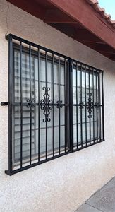 Cửa sổ Kim Loại Tùy chỉnh ngoài trời với thiết kế đơn giản hiện đại tùy chỉnh màu sắc trang trí an ninh cửa sổ sắt rèn nướng - Product Image 4