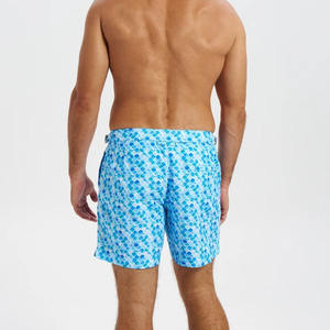 Pantalones Cortos de Playa para Hombre, Brillantes, Sólidos, Holgados, Transpirables, de Spandex/Algodón, con Cordón en la Cintura, Casuales, Deportivos, para Vacaciones de Verano - Product Image 2