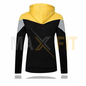 2022 hommes de haute qualité fermeture éclair sweats à capuche MAXFIT ENTERPRISES décontracté Patchwork Street Style pour l'hiver Hip Hop Style - Product Image 2