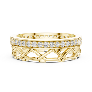 แหวนชื่อมงกุฎที่กำหนดเอง10K สำหรับเธอ - Product Image 3