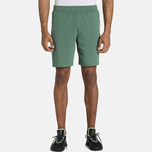 Short de survêtement en coton brodé avec logo personnalisé Short de survêtement délavé au soleil Short de lavage à bords coupés pour hommes - Product Image 1