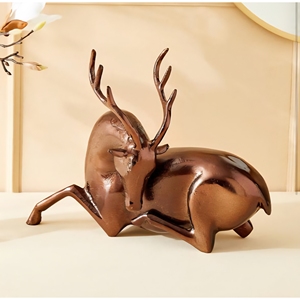 Table d'appoint élégante en cuivre et aluminium Eternity Vogue, table de style tuba, plateau de table 32,2x15x27cm - Product Image 1