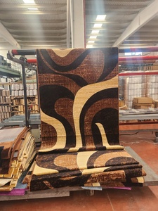 Tapis Adiva turc en polyester shaggy, tissé jacquard, fabriqué à la machine, à poils longs, rembourré, réversible, lavable, avec support antidérapant en jute - Product Image 6