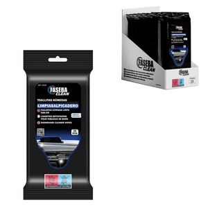 TOALLITAS HÚMEDAS LIMPIADORAS FASEBA PARA TABLEROS DE AUTOMÓVILES NUEVOS (20 UNIDADES) - Product Image 1