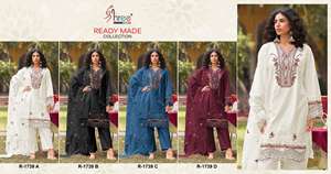 Últimos conjuntos de Kurta de lujo para mujeres y niñas, ropa India pakistaní, traje de algodón cosido recto por exportación - Product Image 6