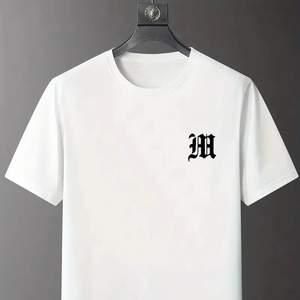 Slim Fit O Neck 100% Cotton Men T-shirt 2024 With Custom Printing <b>Logo</b> Stock,Bulk Clothes,Mix Clothes Bale ,Used Clothes - Product Image 1